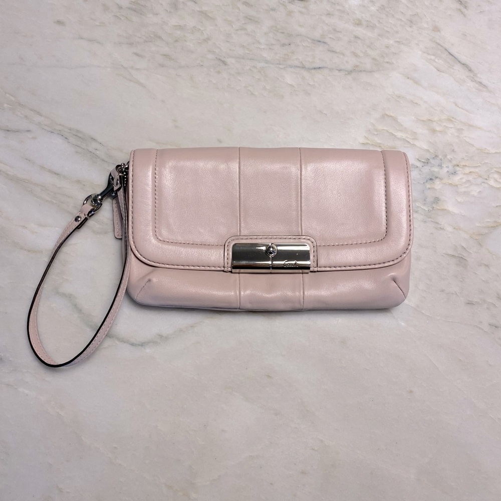 Coach Leather Clutch/Wristlet